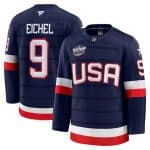 USA #9 Jack Eichel Navy 2025 4 Nations Stitched Jersey