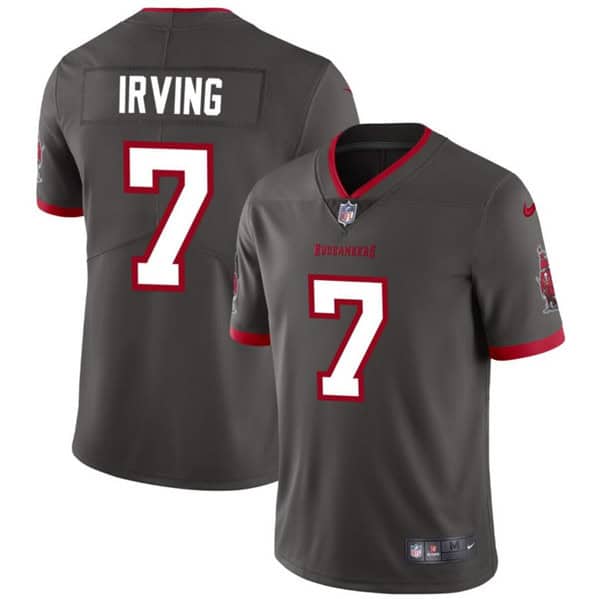 Tampa Bay Buccaneers #7 Bucky Irving Gray Vapor Limited Stitched Jersey