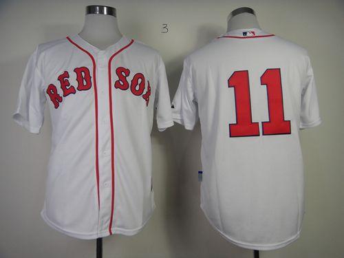 Red Sox #11 Clay Buchholz White Cool Base Stitched Jersey