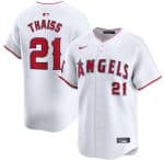Los Angeles Angels #21 Matt Thaisse White Home Limited Stitched Jersey