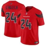 Houston Texans #24 Derek Stingley Jr. Red 2024 Alternate F.U.S.E Vapor Stitched Jersey
