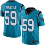 Panthers #59 Luke Kuechly Blue Stitched Limited Rush Nike Jersey