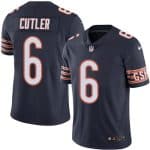 Bears #6 Jay Cutler Navy Blue Stitched Limited Rush Nike Jersey