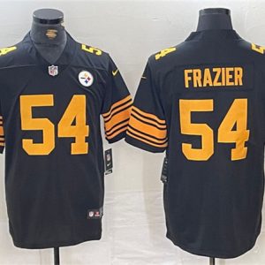 Pittsburgh Steelers #54 Zach Frazier Black Color Rush Untouchable Limited Stitched Jersey