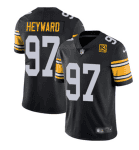 Pittsburgh Steelers #97 Cameron Heyward Black 2023 50th Anniversary Vapor Untouchable Limited Jersey