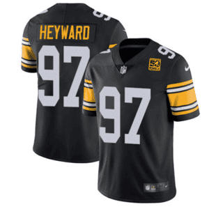Pittsburgh Steelers #97 Cameron Heyward Black 2023 50th Anniversary Vapor Untouchable Limited Jersey