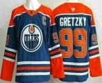 Edmonton Oilers #99 Wayne Gretzky Blue Authentic Jersey