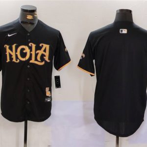 New Orleans Saints Blank Black Cool Base Stitched Jersey