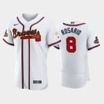Atlanta Braves #8 Eddie Rosario 2022 White Gold World Series Champions Program Flex Base Stitched Baseball Jersey