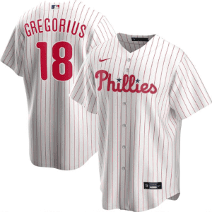 Philadelphia Phillies White #18 Didi Gregorius Cool Base Stitched Jersey