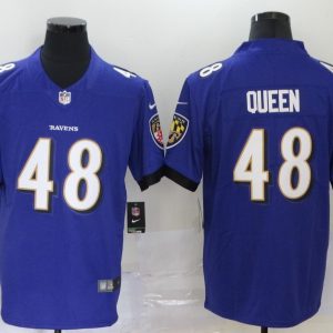 Baltimore Ravens #48 Patrick Queen Purple Vapor Untouchable Limited Jersey