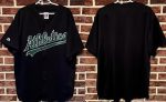 Oakland Athletics Blank Black Stitched Jersey