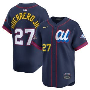 American League #27 Vladimir Guerrero Jr. Navy 2025 All-Star Edition Limited Stitched Jersey