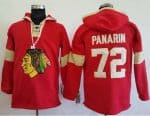 Blackhawks #72 Artemi Panarin Red Pullover Hoodie Stitched NHL Jersey