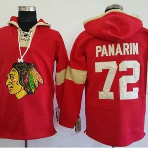 Blackhawks #72 Artemi Panarin Red Pullover Hoodie Stitched NHL Jersey
