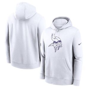 Minnesota Vikings White Pullover Hoodie