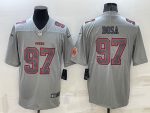 San Francisco 49ers #97 Nick Bosa Gray With Patch Atmosphere Fashion Stitched Jersey