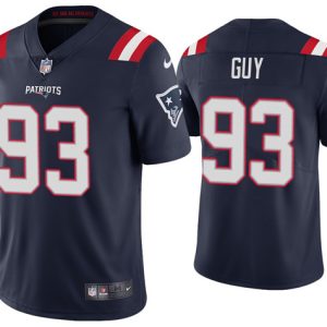 New England Patriots #93 Lawrence Guy 2020 Navy Vapor Untouchable Limited Stitched Jersey