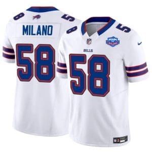 Buffalo Bills #58 Matt Milano White 2025 F.U.S.E. With Farewell Patch Vapor Untouchable Limited Stitched Jersey