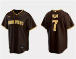 San Diego Padres #7 Ha-Seong Kim Brown Cool Base Stitched Jersey