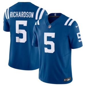 Indianapolis Colts #5 Anthony Richardson Blue 2023 F.U.S.E. Vapor Untouchable Stitched Jersey