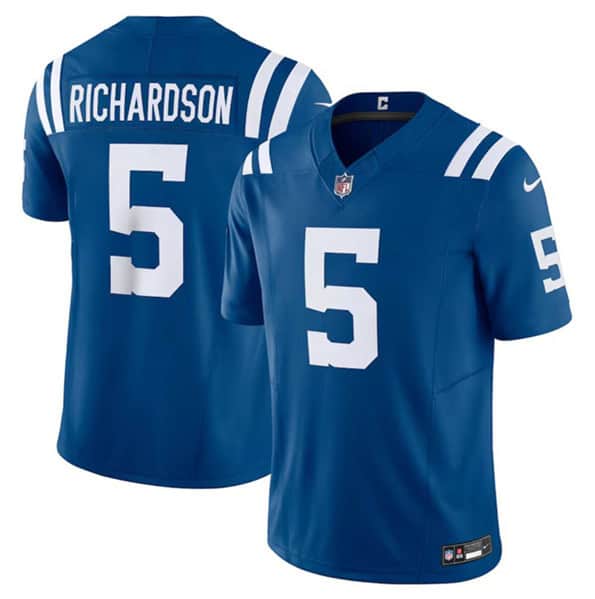 Indianapolis Colts #5 Anthony Richardson Blue 2023 F.U.S.E. Vapor Untouchable Stitched Jersey