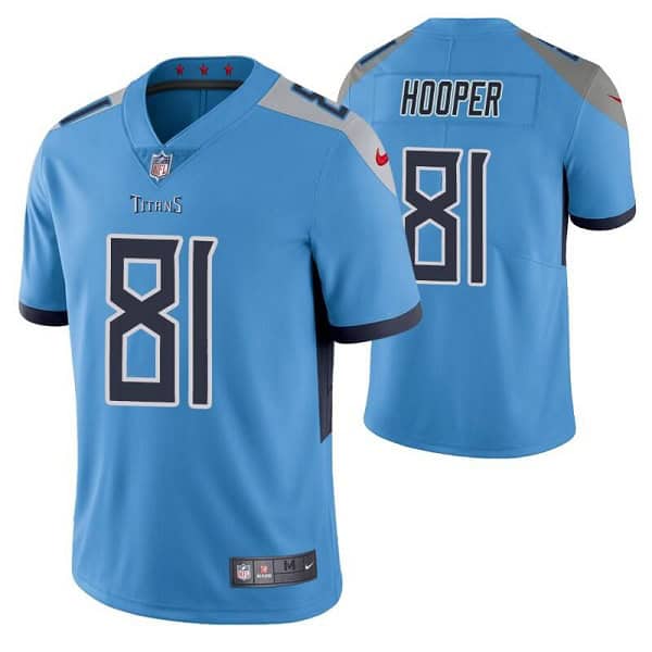 Tennessee Titans #81 Austin Hooper Blue Vapor Untouchable Stitched Jersey