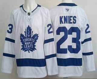 Toronto Maple Leafs #23 Matthew Knies White Authentitc Jersey