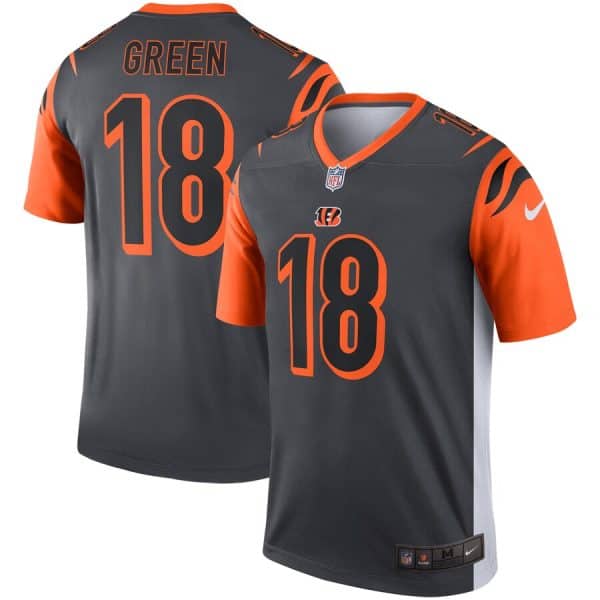 Cincinnati Bengals A.J. Green Nike Silver Inverted Legend Jersey