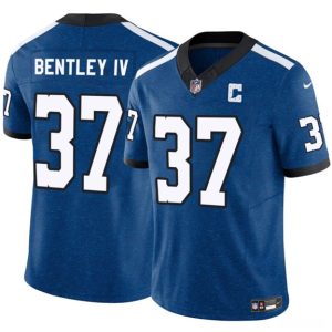 Indianapolis Colts #37 Ulysses Bentley IV Blue 2025 F.U.S.E. Throwback Vapor Limited Football Stitched Jersey