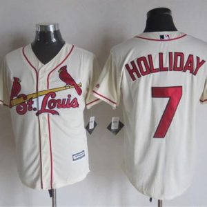Cardinals #7 Matt Holliday Cream New Cool Base Stitched Jersey