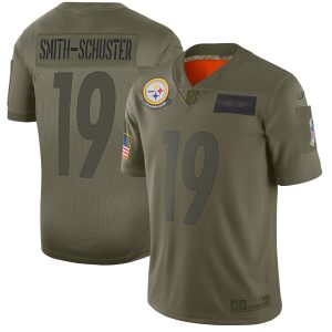 Pittsburgh Steelers #19 JuJu Smith-Schuster 2019 Camo Salute To Service Limited Stitched Jersey.