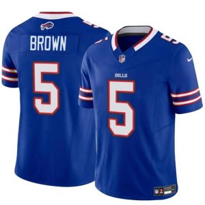 Buffalo Bills #5 Anthony Brown Blue 2024 F.U.S.E. Vapor Untouchable Limited Stitched Jersey