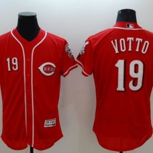 Reds #19 Joey Votto Red Flexbase Authentic Collection Stitched Jersey