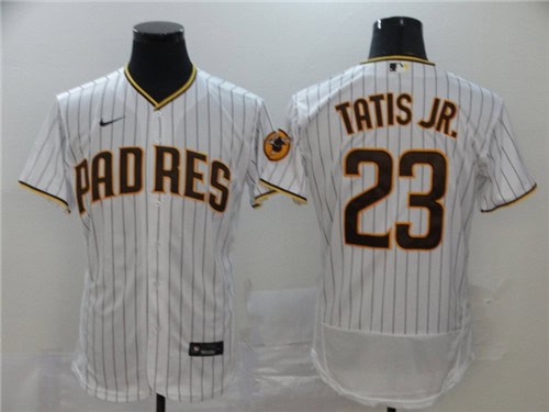 San Diego Padres #23 Fernando Tatis Jr. White Flex Base Stitched Jersey