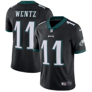 Philadelphia Eagles #11 Carson Wentz Nike Black Vapor Untouchable Limited Stitched Jersey
