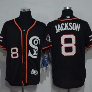 White Sox #8 Bo Jackson Black New Cool Base Stitched Jersey