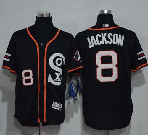 White Sox #8 Bo Jackson Black New Cool Base Stitched Jersey