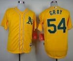 Athletics #54 Sonny Gray Yellow Cool Base Stitched Jersey