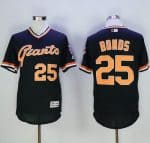 Giants #25 Barry Bonds Black Flexbase Authentic Collection Cooperstown Stitched Jerseys