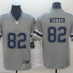 Dallas Cowboys #82 Jason Witten Gray Inverted Legend Stitched Jersey