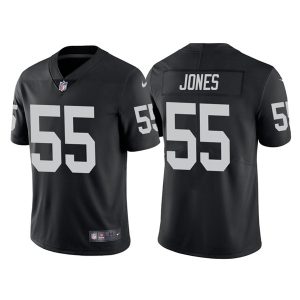 Las Vegas Raiders #55 Chandler Jones Black Vapor Limited Stitched Jersey