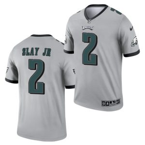 Philadelphia Eagles #2 Darius Slay JR Silver 2021 Inverted Legend Stitched Jersey