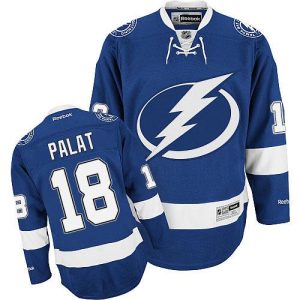 Lightning #18 Ondrej Palat Blue Stitched Jersey