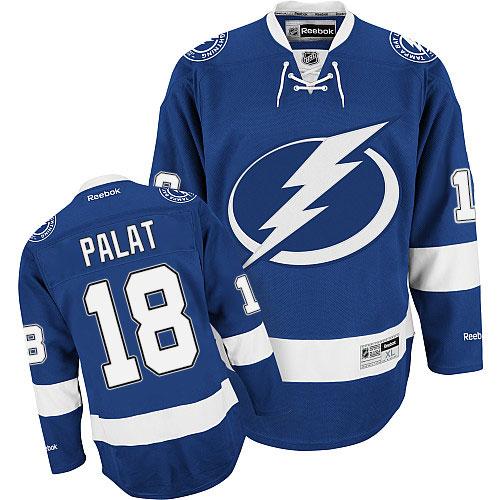 Lightning #18 Ondrej Palat Blue Stitched Jersey