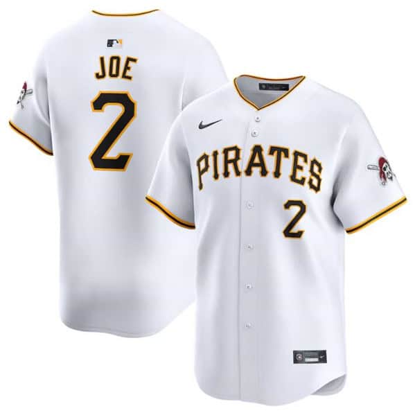 Pittsburgh Pirates #2 Connor Joe White Home Limited Stitched Jersey
