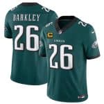 Philadelphia Eagles #26 Saquon Barkley Green 2025 F.U.S.E. With 4-Star C Patch Vapor Untouchable Limited Stitched Jersey
