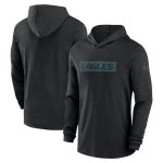 Philadelphia Eagles Black Sideline Performance Hoodie