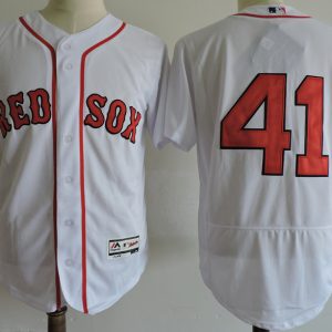 Boston Red Sox #41 Chris Sale White Cool Base Stitched Jersey