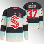 Seattle Kraken #37 Yanni Gourde Deep Sea Blue 2024 Winter Classic Primegreen Stitched Jersey